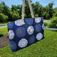 Indigo Floral Weekender Bag