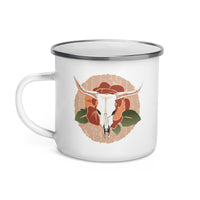 Desert Dreaming Blooming Crown Enamel Mug