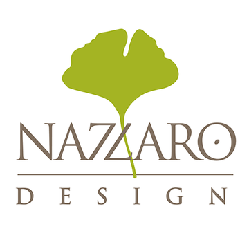 Nazzaro Design text and ginkgo leaf